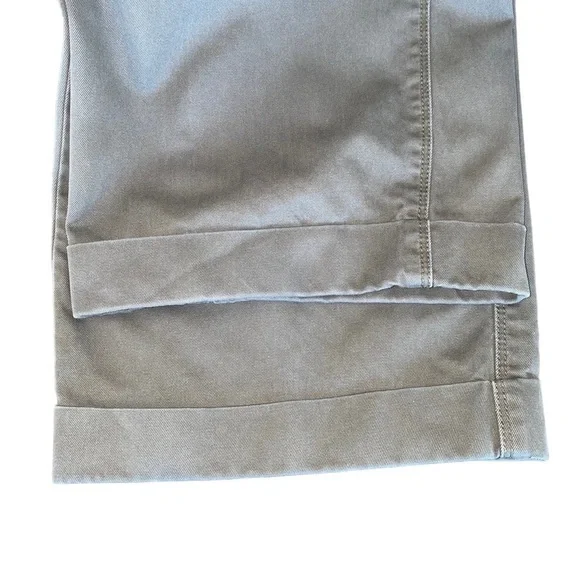 Tommy Bahama Sage Green Pleated Chino Cuffed Leg Men’s Pants Size 34 - Picture 7 of 9